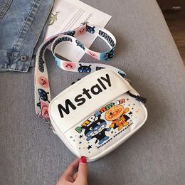 Bag Western-Style Cute Printed Small Female Wave Korean Fashion Wideband Student Single Shoulder Messenger Satchels