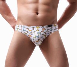 Mens Underwear Briefs Sexy Male Panties Gay Mens Bikini Super Soft Brief Cotton Cute Cartoon Printed Underpants P08122916110