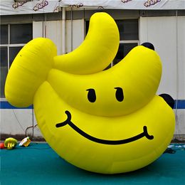 Оптовая 4 м 13 футов высокого желтого надувного надувного надувного надувного надувного банана для музыкальной сцены украшения
