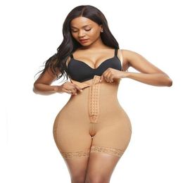 Corset Secret Seamless Body Shaper Waist Trainer Faja BuLifter Zipper Crotch Postpartum Recovery Bodysuit Slimming Underwear Women4358638