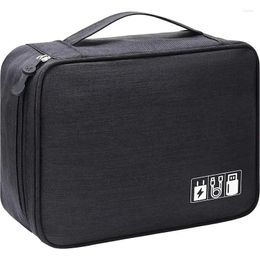 Cosmetic Bags Selling Data Cable Storage Bag Travel Power Bank Earphone Box Multifunctional Split Digital