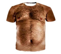 Naked Hairy Fat Man Full Print 3D Funny T Shirts Fashion Men Quick Dry Clothing Summer Short Sleeve Tops Tees Cool Style Plus Size2131665