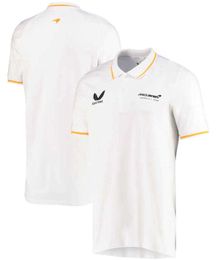 McLaren Castore Men Polos White 2022 New McLaren Team POLO Shirts One Racing Suits Team Uniforms MOTO Clothing3058375