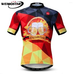 Racing Jackets Cycling Jersey Men Pro Team Summer MTB Bike Shirt Quick Dry Bicycle Wear Clothes Road Germany Beer Festival