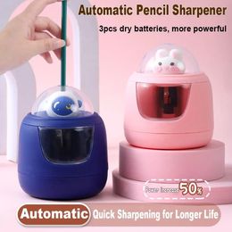 Electric Enters Lead Automatic Pencil Sharpener Stationery Student Sharp Blade School Supplies Cartoon Cutter Office 240515