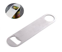 Stainless Steel Bottle Opener Flat Beer Bottle Bar Blade Opener Tool Beer Openers multifunction Openers Kitchen Tools HHA14355954932