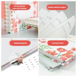 Monthly Planner A5 Ink-proof Hardcover Journal With Thick Paper For Students Office Supplies Double