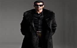 Long Faux Fur Coat Men Winter Faux Fur Jacket Mens Punk Parka Jackets Full Length Leather Overcoats Male Coat Manteau Plus Size7715444