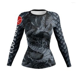 Women's T Shirts Cody Lundin Sportswear Sports Rash Guard Jiu Jitsu BJJ Long Sleeve Rashguard Compression Shirt With Sublimation Print