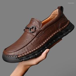 Casual Shoes Men's Loafers Comfortable Leathe Dress Light-Weight Moccasin Slip On Driving For Male