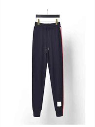 Classic Fashion Brand Sweatpants Men Women Cotton Casual Striped Sports Trousers Panelled Tracksuit Bottoms Pants3859087