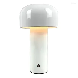 Table Lamps Portable LED Lamp Mushroom Wireless Touch Rechargeable USB Desk Bedroom Night Light
