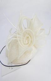 Ivory Bridal Hats Black Pillbox Fascinator Hats Justyle Feather Ivory Wedding Guest Hat Hair Acessories Designer Hatinators For Sa5424842