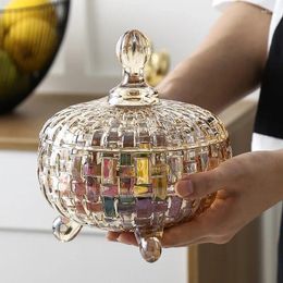 Storage Bottles European Crystal Glass Candy Cup Creative Living Room Lead-free