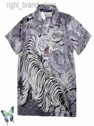 2022 New WACKO MARIA Shopping Dress Tiger Print Short Sleeve Shirt W2208134897723