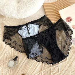 Women's Panties Sexy Lace Seamless Underwear Low Waist Underpant Breathable Soft Briefs Hollow Out Female Lingerie