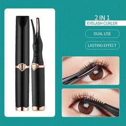 Eyelash Curler Electric heated eyelash curler anti slip fast heating natural long-lasting makeup tool Q240517