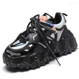 Fitness Shoes Woman Chunky Platform Sneakers 2024 Ulzzang Fashion Lace Up Trainers Tenis Female Old Dad Women Casual