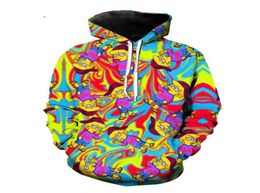 New Set Colourful Hoodies Mens Hooded Pullovers Printed Male Hoody 3D Printing Hooded Sweatshirts RJ01602044302