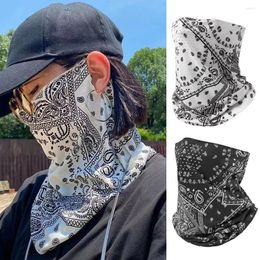 Scarves Summer Print Punk Sunscreen Mask For Men Women Face Neck UV Protection Ear Scarf Hip Hop Outdoor Cycling Bandana INS