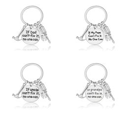 If Dad Papa Uncle Grandpa Can039t Fix It No One Can Keychain Metal Tools Charm Keyring Family Fathers Grandfathers Key Chain Gi8699069