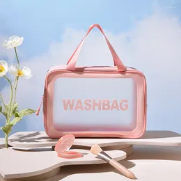Storage Bags Make-Up Bag Ins Wind Super Fire Waterproof Portable Female Travel Bulk Toiletries Transparent Box