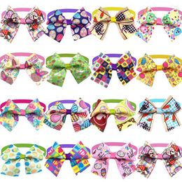 Dog Apparel 30/50pcs Easter Pet Accessories Bow Ties Collar Dogs Puppy Cat Bowtie Necktie Grooming Supplies