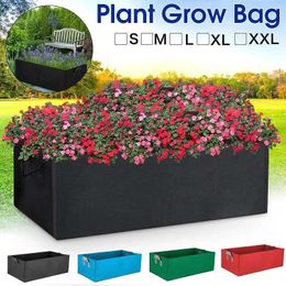 Planters Pots Growth bag non-woven growth garden bed rectangular plant container growth bag plant seedling potQ240517