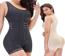 Women039s Shapers Colombian Tummy Control Slimming Seamless Girdle Zipper Full Body Shaper Plus Size Bodysuit Post Firm Shapewe7674705