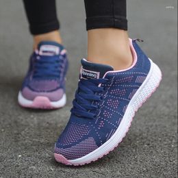 Casual Shoes Women Vulcanised Sneakers 2024 Platform Flats Mesh Breathable Running Chunky Summer Sports