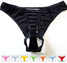 G String Men Sexy Hollow Out Underwear Erotic Men Jock Straps Penis Pouch thong Gay Men Wear gay underwear jockstrap1282152