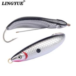 Baits Lures LINGYUE grass carp spoon hard lure 7g 18g artificial bait curled VIB follicular apparatus all water curved handle fishing rodQ240517