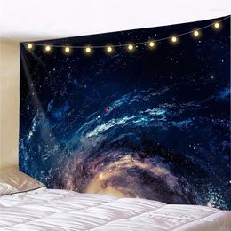 Tapestries 1PC Peach Skin Velvet Ins Starry Sky Decoration Room Tapestry Bedroom Headboard Background Wall Hanging Cloth