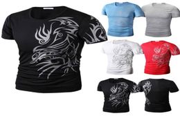 Fashion Summer Men TShirt Short Sleeve O Neck Chinese Style Printing Tops Comfortable Man Casual TShirts QL 15157230