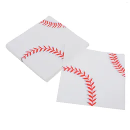 Table Napkin 40 Pcs Baseball Paper Napkins For Party Baseballs Decorative Sports Cocktail Supply Tissue Decorations