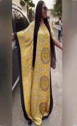 African Dresses For Women 2020 Popular Satin Silk Summer Women Dress Italian Style Kaftan Silk Dresses Muslim Women Long Dresses Y9705527