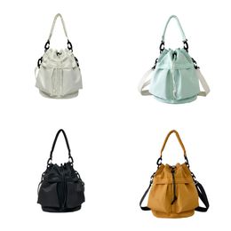 New top Designer Single Shoulder Crossbody Fashion Casual Bucket Bags Large Capacity Nylon Handheld Drawstring Bag