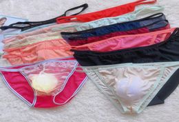 Underpants Sexy Bare Sleeping Lace Transparent Temptation Adult Plus Size Underwear Ice Silk Men039s Briefs Men8593065