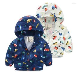 Jackets Spring Autumn Hooded Children Car Coat Kids Jacket Boys Outerwear Coats Active Boy Windbreaker Baby Clothes Clothing