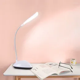 Table Lamps Small Lamp For Bedroom Battery Powered LED Desk Light Study Book Reading Lights Bedside Student Office