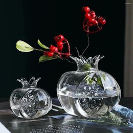 Vases Home Planters Clear Glass Flower Vase Plant Stand Pot Hydroponic Container Garden And Decor Aesthetic Room