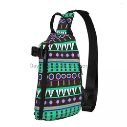 Backpack Retro African Tribal Chest Bags Men Vintage Print Graphic Shoulder Bag Stylish Phone Small Sports Motorcycle Sling