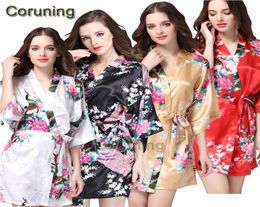 Whole RB052 Sexy Summer Women Pure Silk Nightdress Sleepwear Nightgown Bath Robes Night Wear 20165480819