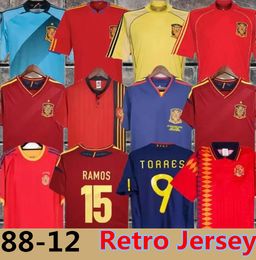 1994 2010 2012 Mens Long sleeve CAMINERO PUYOL A.INIESTA PIQUE Soccer Jerseys National Team TORRES ISCO M.ASENSIO Home Red Away Blue Footall Shirts