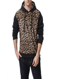 Leopard Hoodies Men Winter Hooded Sweatshirt Warm With Pocket Men Clothing Spring Autumn Tops Male Female Fashionable Sweatshirts9286885