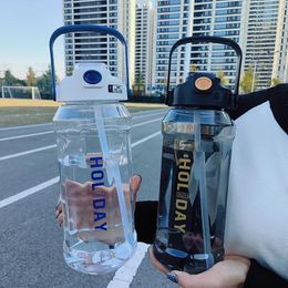 Water Bottles Sports Bottle 1500ml Portable Travel Clear Leakproof Drinking For Gym Fitness Outdoor