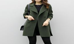 Fashion Women Parka Autumn Winter Long Jacket Ladies Cotton Wollen Solid Casual Outwear Parka Casual Cardigan Slim Coat Overcoat S4371936