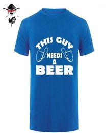 This Guy Needs A Beer Funny Drinking Holiday Gift Drunk T SHIRT Men Cotton Casual College Printed Tshirt tshirt11984642