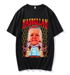 Classic Hasbulla Fighting Meme Oversized T shirt Fan Gift Mini Khabib Blogger Tshirt Men Women Premium Graphics Unisex Tee Shirt 23613502