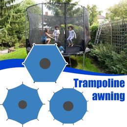 Tents And Shelters 1pcs Trampoline Shade Cover Waterproof Oxford Outdoor Sunshade Foldable Sun Protection Trampolines Canopy Anti-UV